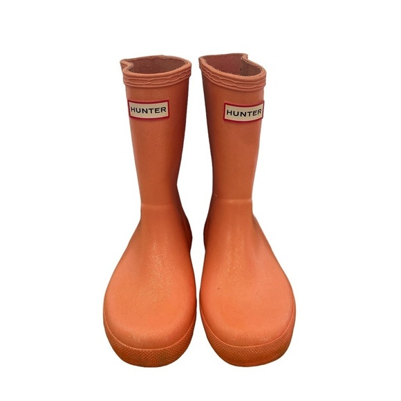 Pink Hunter Rain Boots Pink Glitter Rain boots Size UK11/US 12boys/13girls